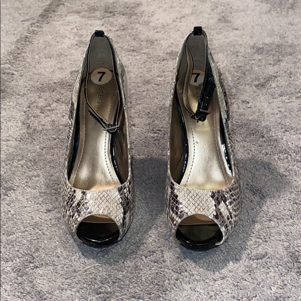 Snakeskin High Heels